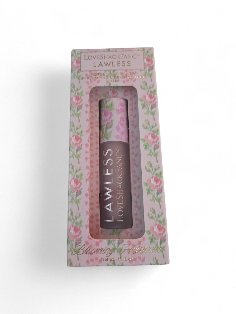 LAWLESS Loveshackfancy Blooming Hydrating Lip Gloss - Pale Pink